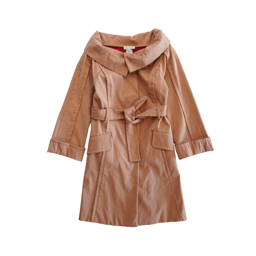 Celine Off-The-Shoulder Trench Coat - Women's 36