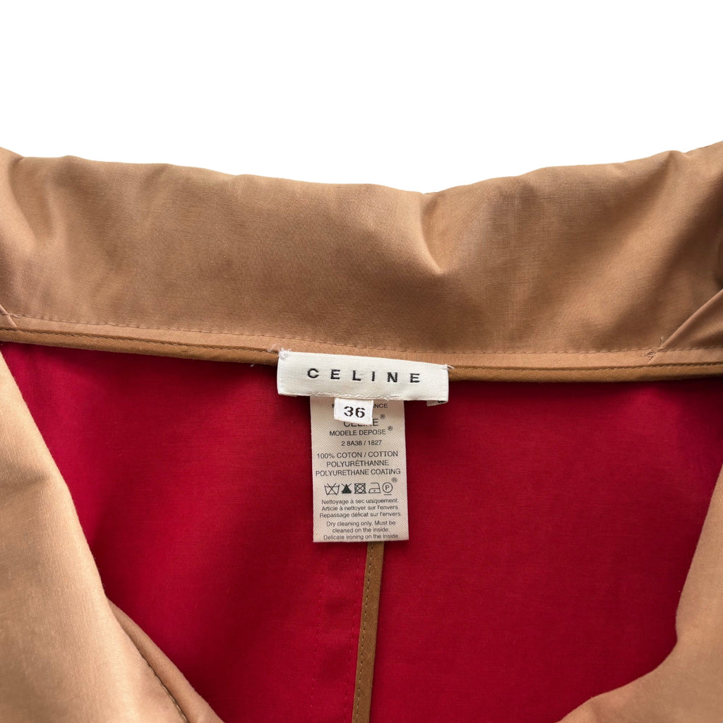 Celine Off-The-Shoulder Trench Coat - Women's 36