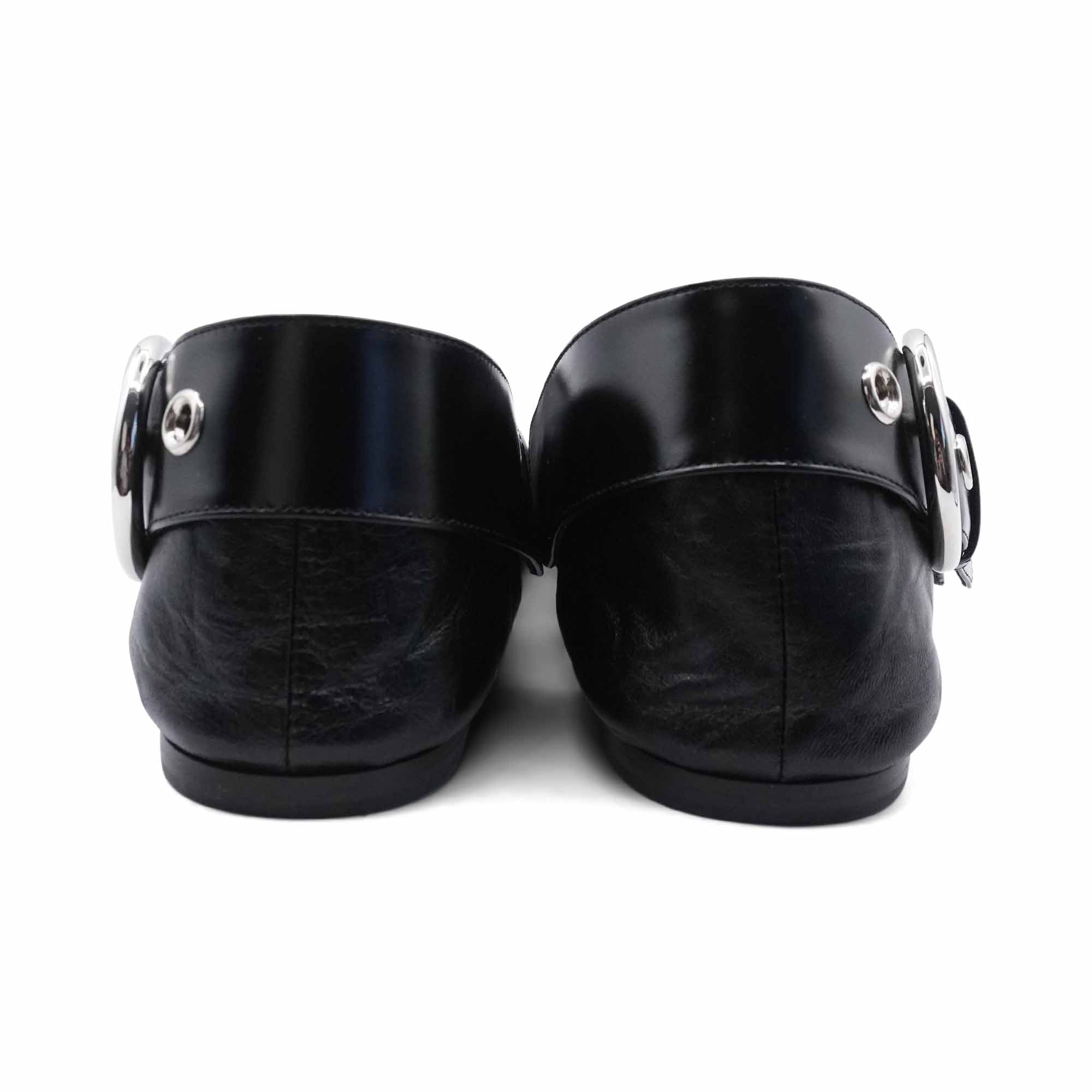Celine Buckle Flats - Women's 37