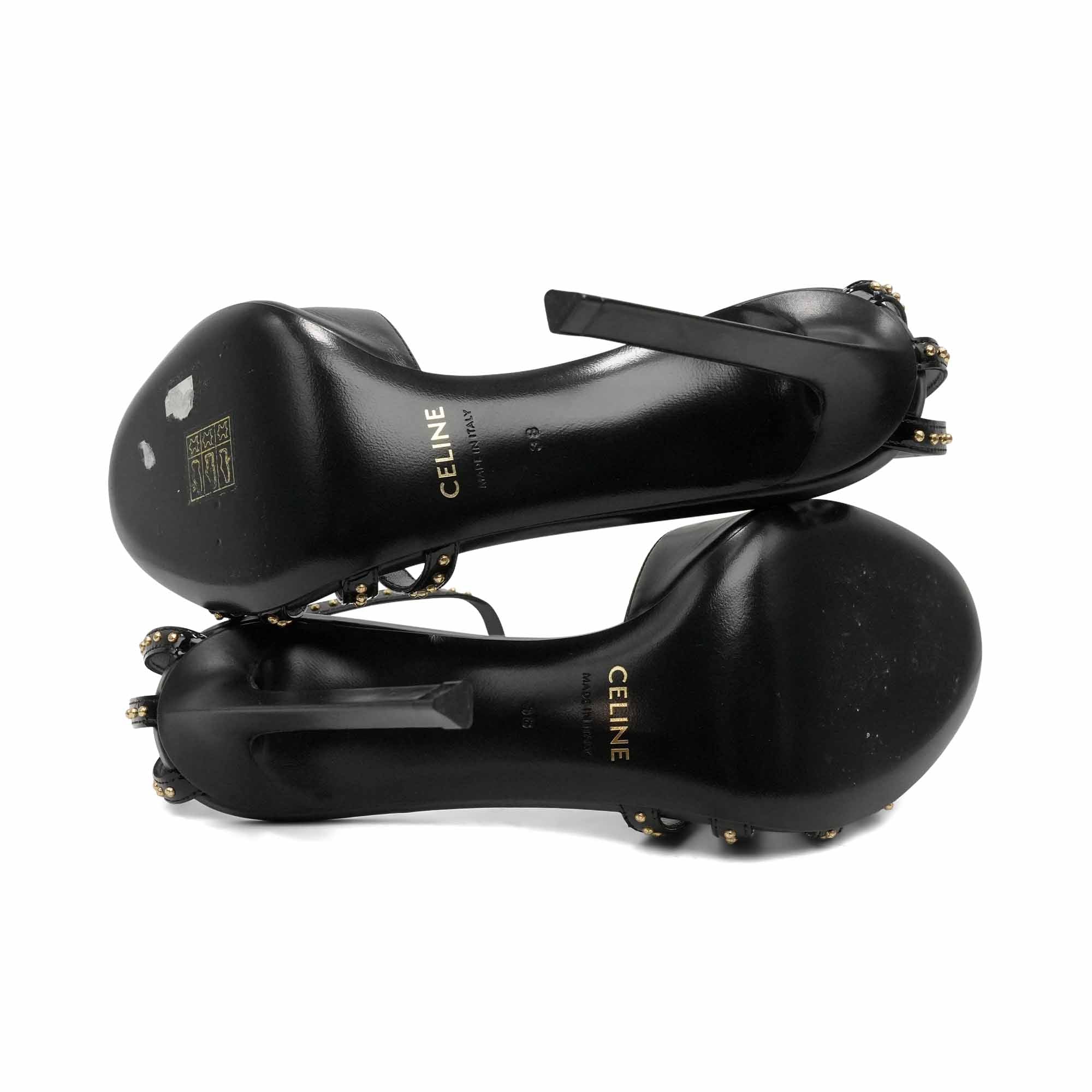 Celine 'Sharp' Studded Sandals - Women's 38