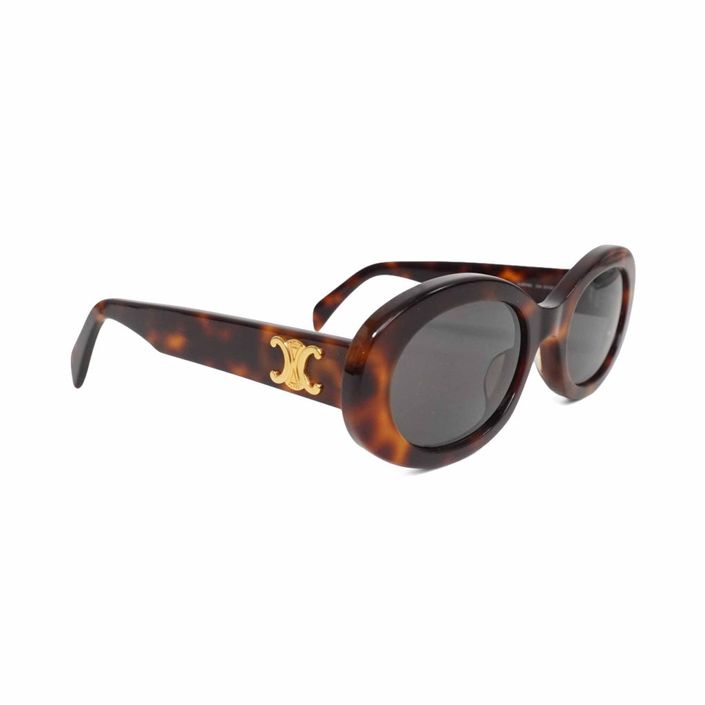 Celine 'Triomphe' Rounded Sunglasses