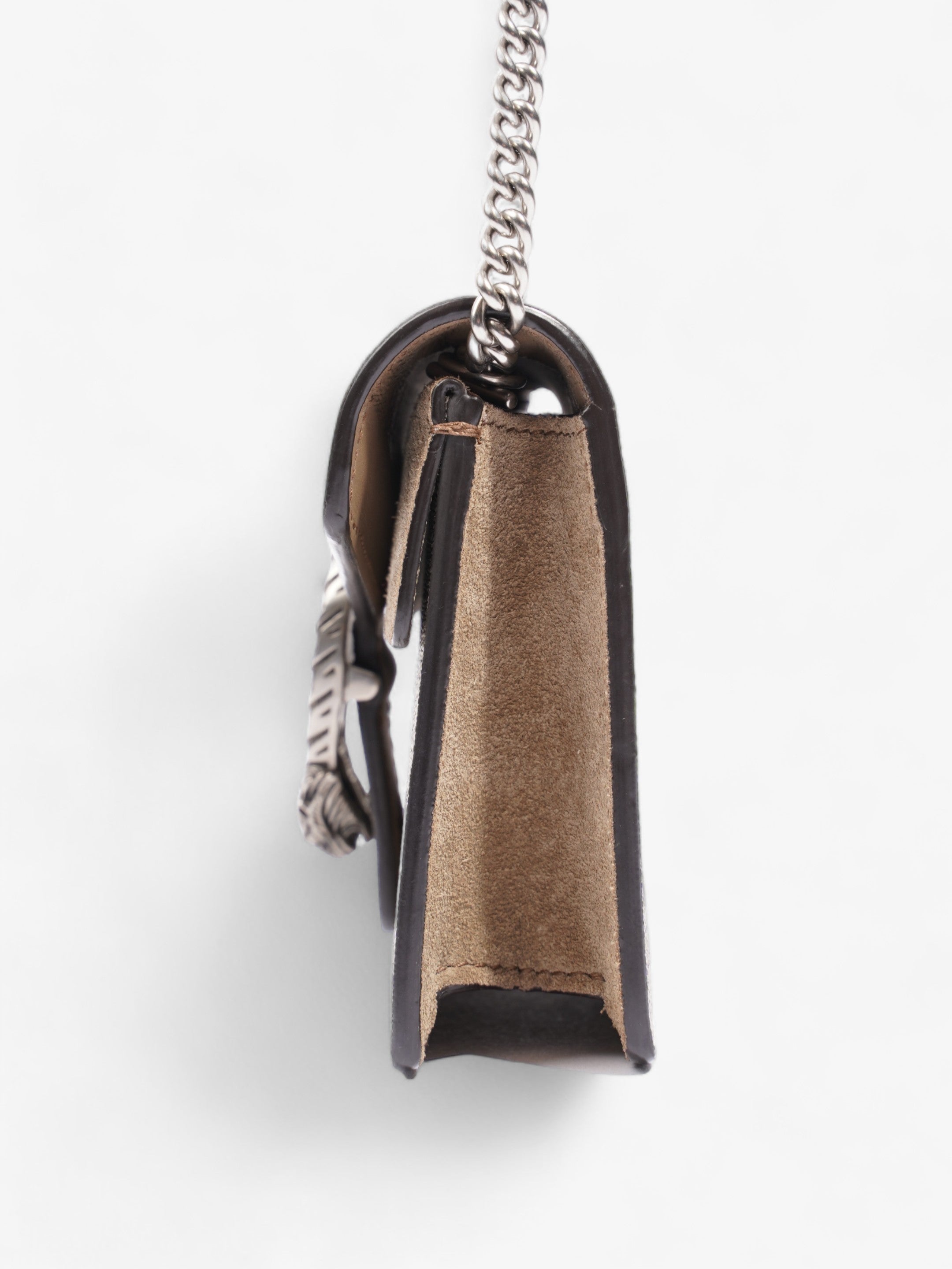 Gucci Super Mini Dionysus Beige And Ebony GG Supreme Coated Canvas