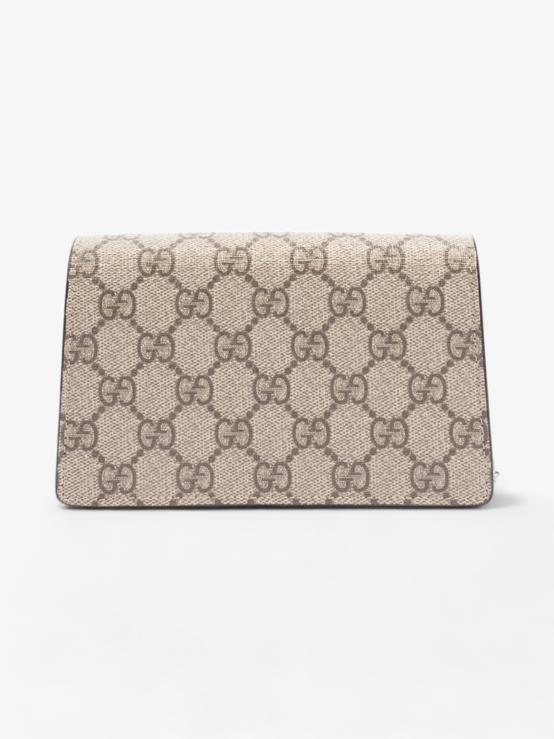 Gucci Super Mini Dionysus Beige And Ebony GG Supreme Coated Canvas