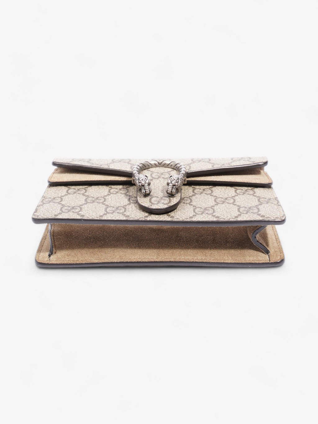 Gucci Super Mini Dionysus Beige And Ebony GG Supreme Coated Canvas