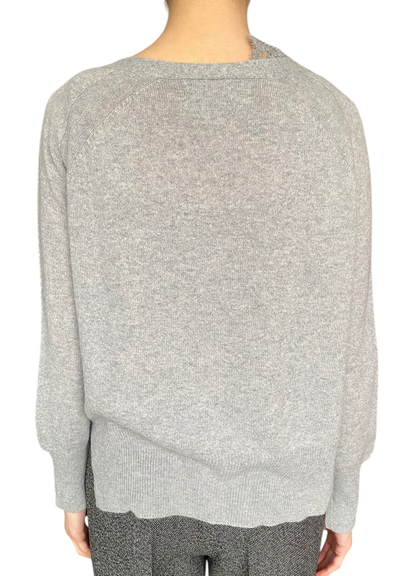 Ermanno Scervino Grey Cashmere Lace igan - S