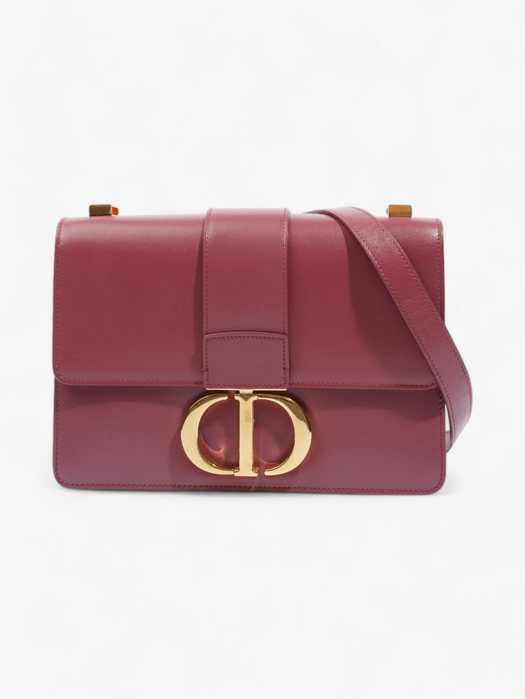 Christian Dior 30 Montaigne Dark Pink Calfskin Leather