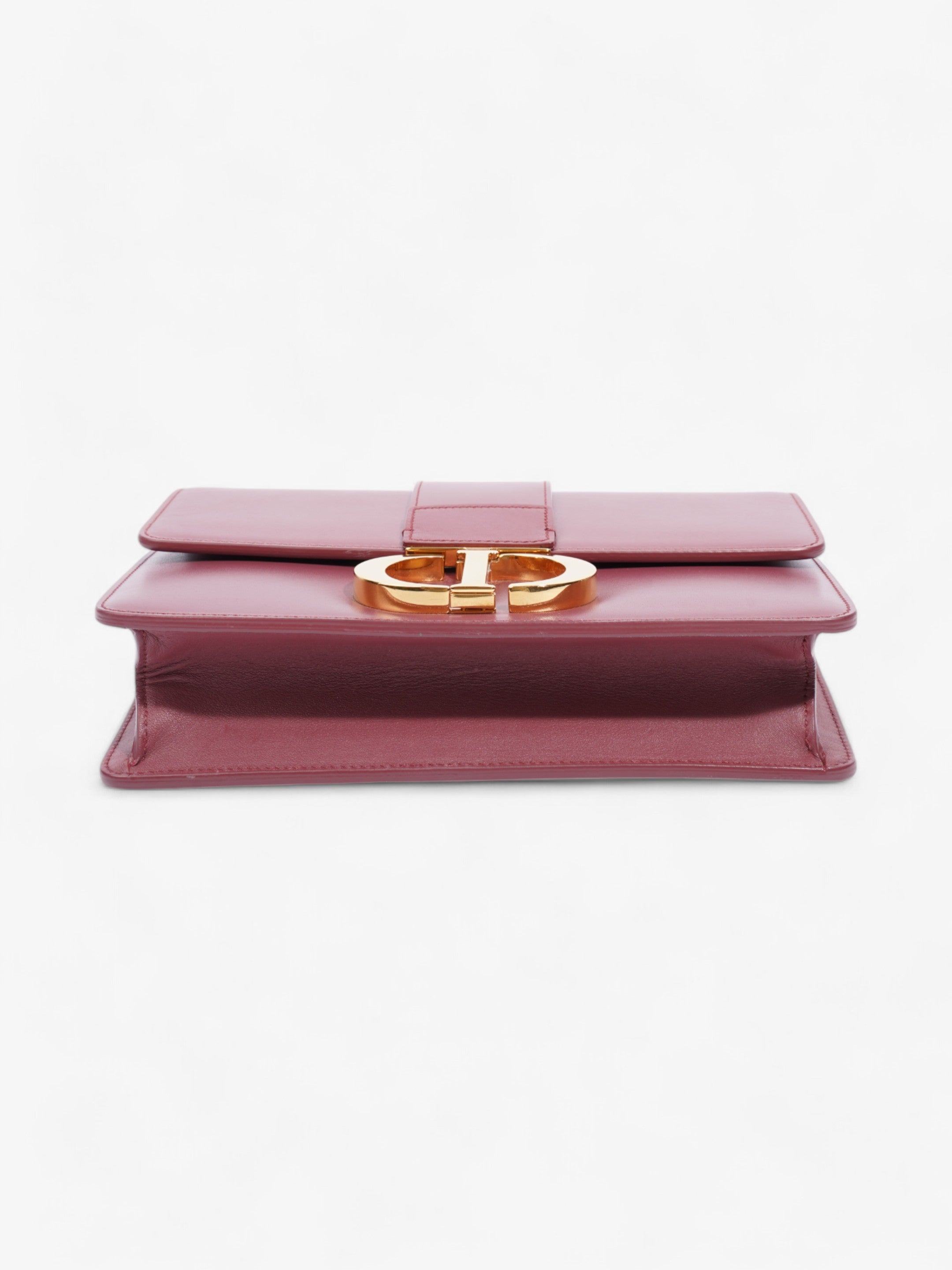 Christian Dior 30 Montaigne Dark Pink Calfskin Leather