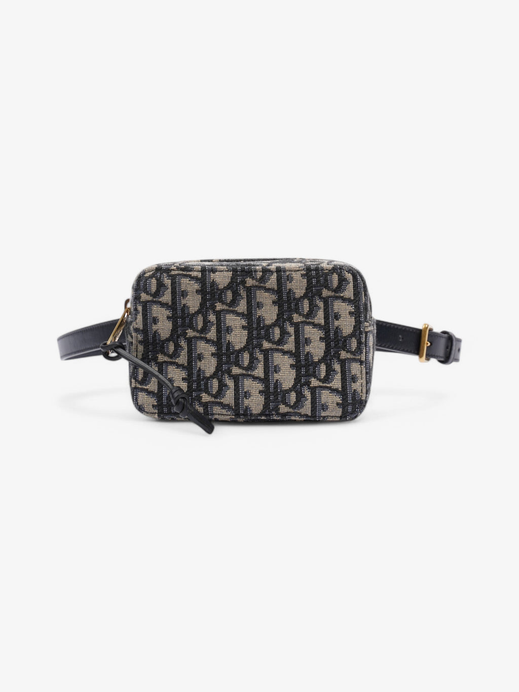 Christian Dior Trotter Belt Bag Blue Oblique Canvas Mini