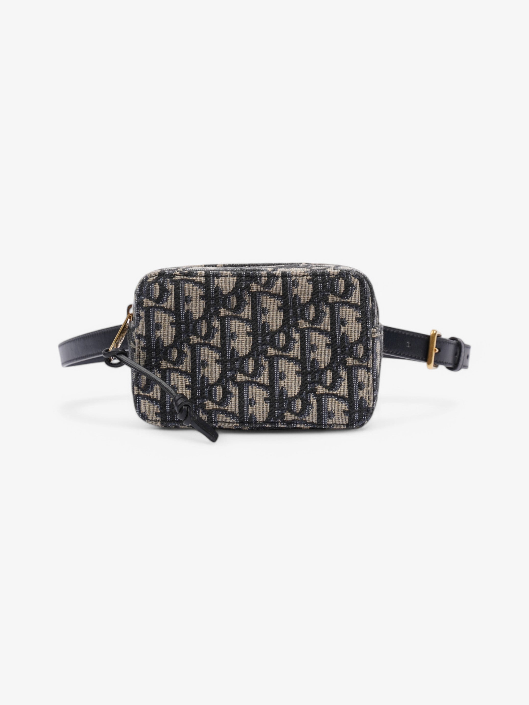 Christian Dior Trotter Belt Bag Blue Oblique Canvas Mini