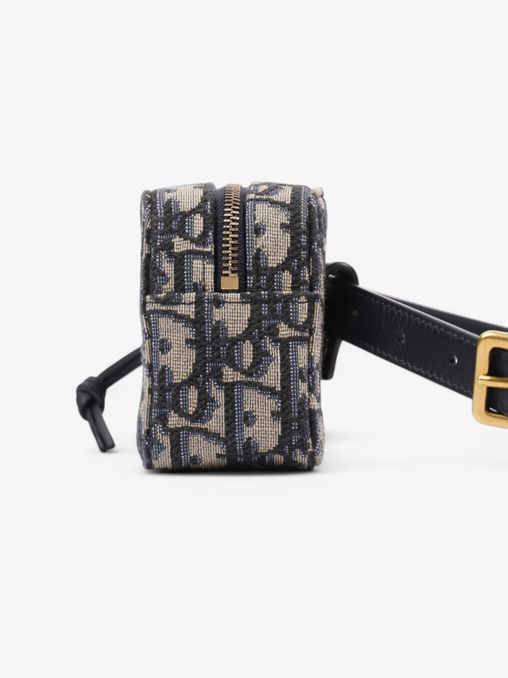 Christian Dior Trotter Belt Bag Blue Oblique Canvas Mini