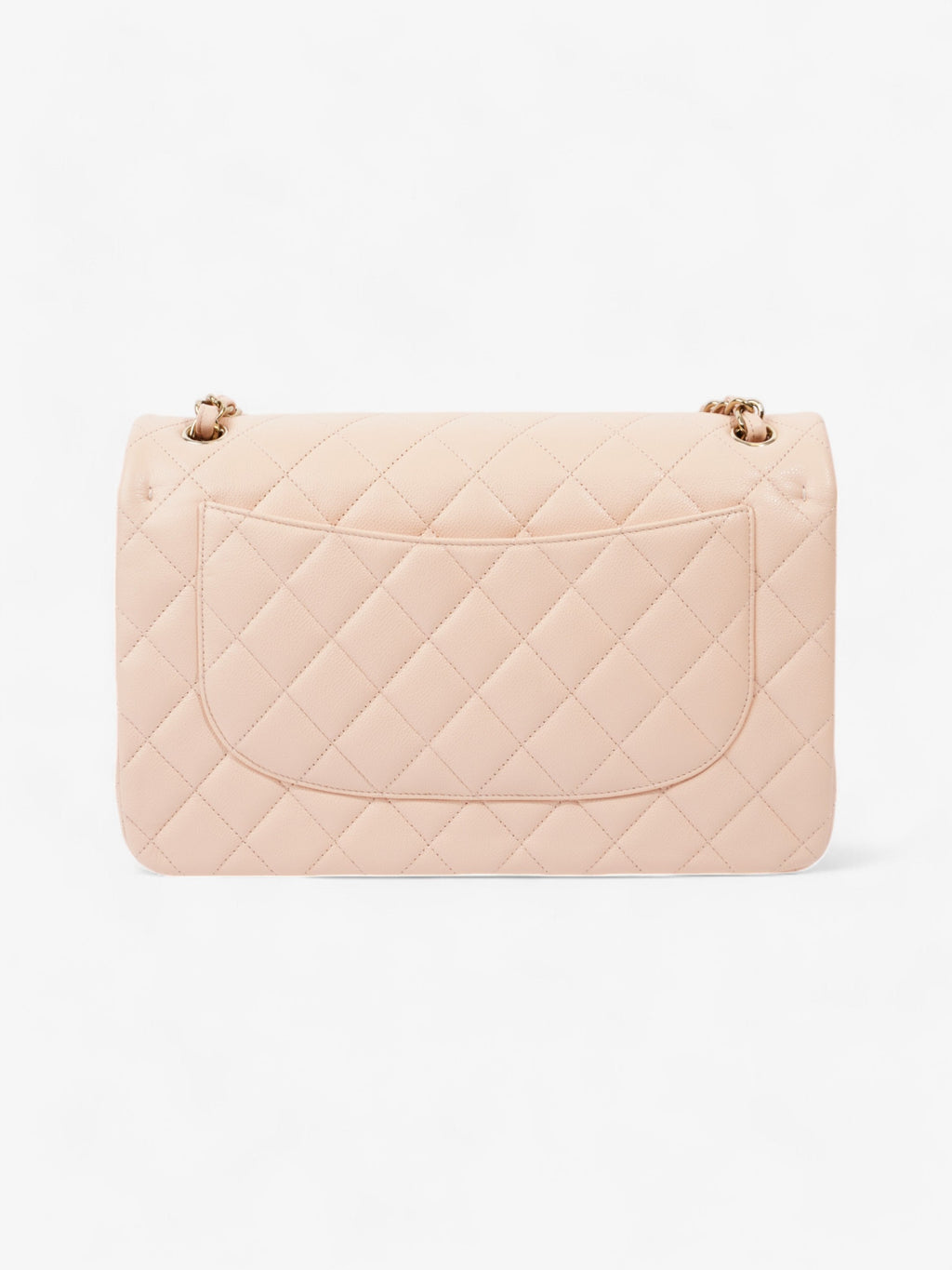Chanel Classic Flap Nude Caviar Leather Jumbo