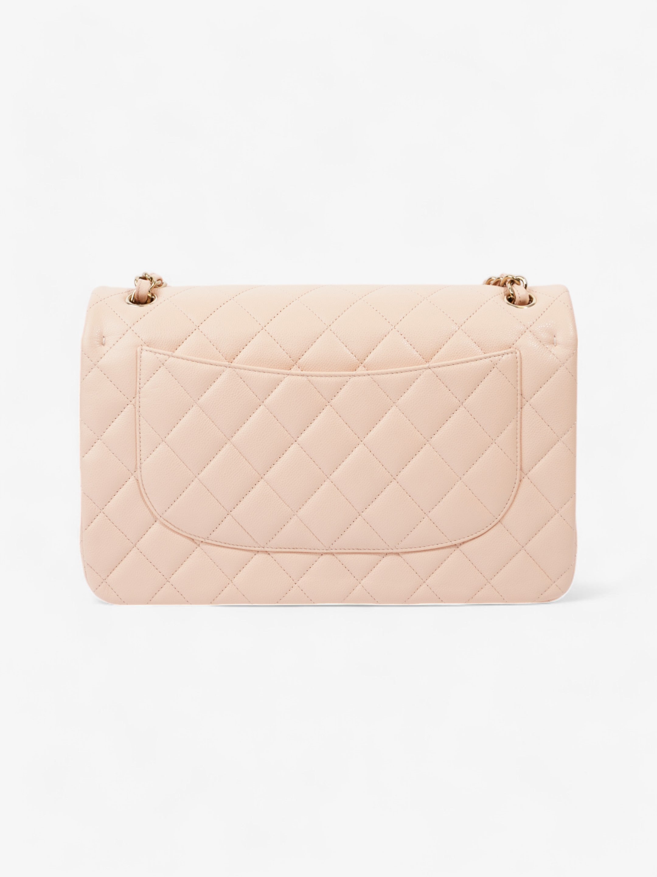 Chanel Classic Flap Nude Caviar Leather Jumbo