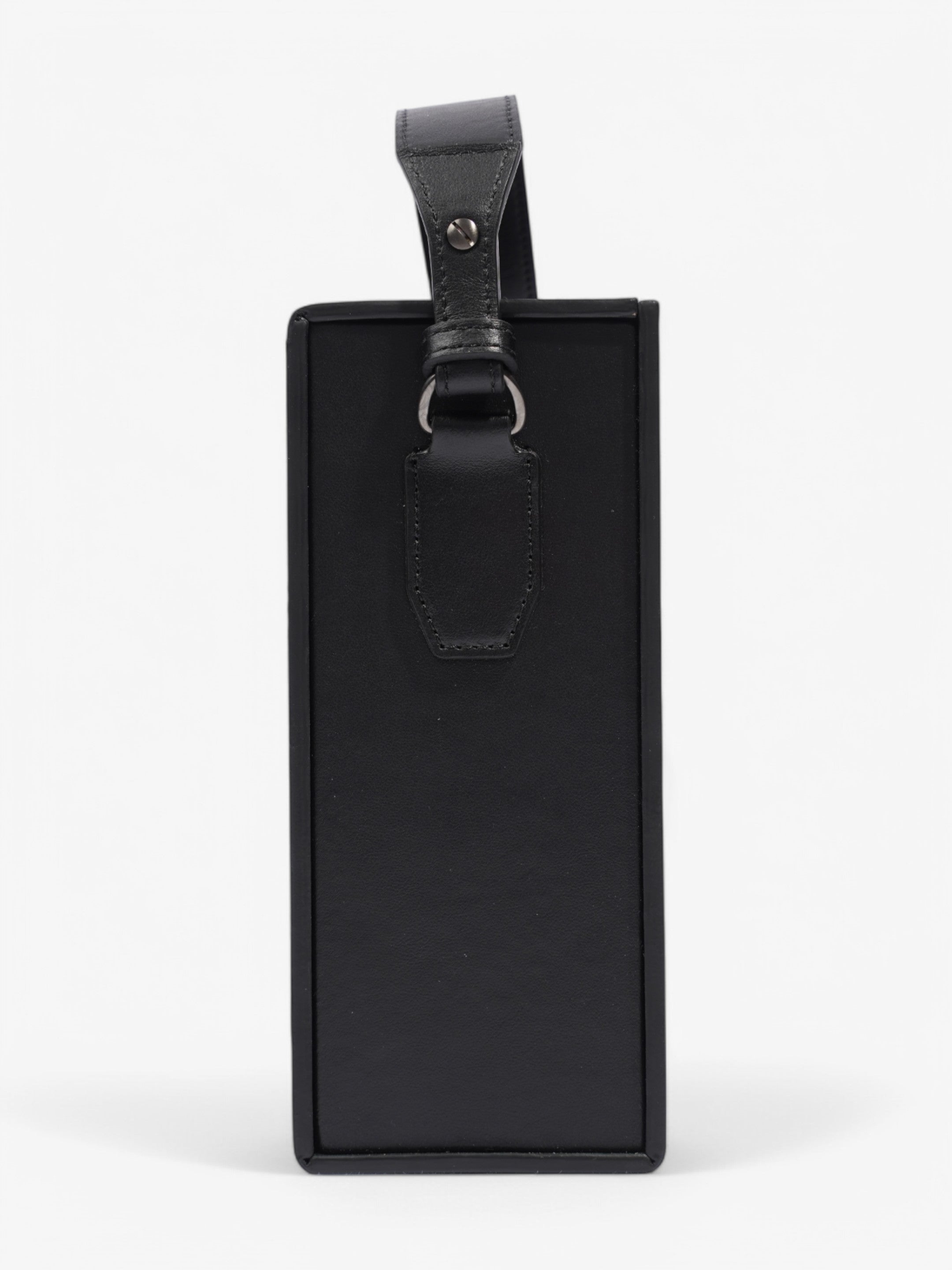 Fendi Box Vertical Messenger Black Calfskin Leather