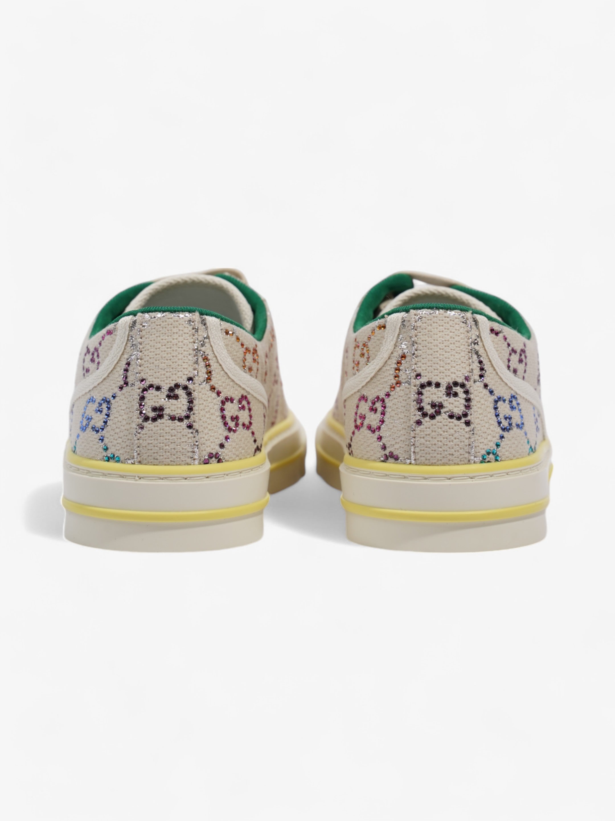 Gucci Crystal GG Tennis 1977 White / Multicoloured Canvas EU 38.5 UK 5.5