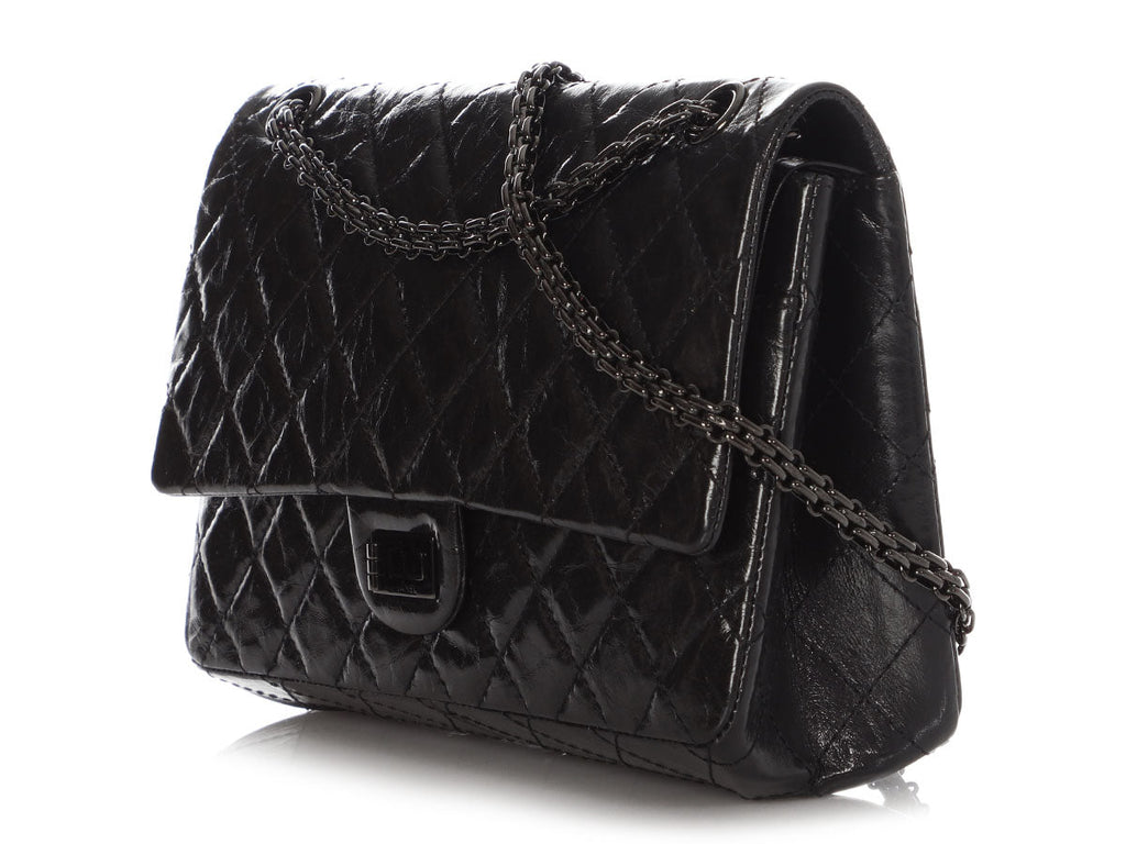 Chanel So Black Quilted Calfskin 2.55 Reissue 226