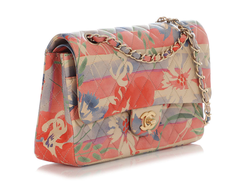 Chanel Medium/Large Watercolor Quilted Lambskin Classic Double Flap