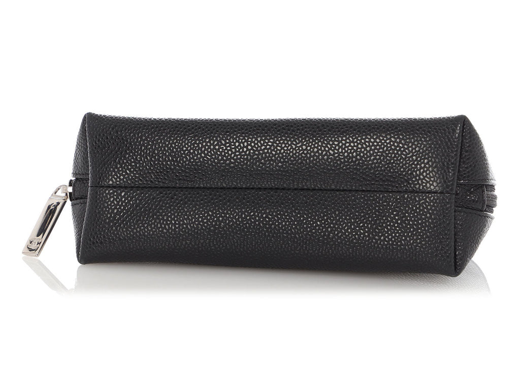 Chanel Small Black Caviar Makeup Case
