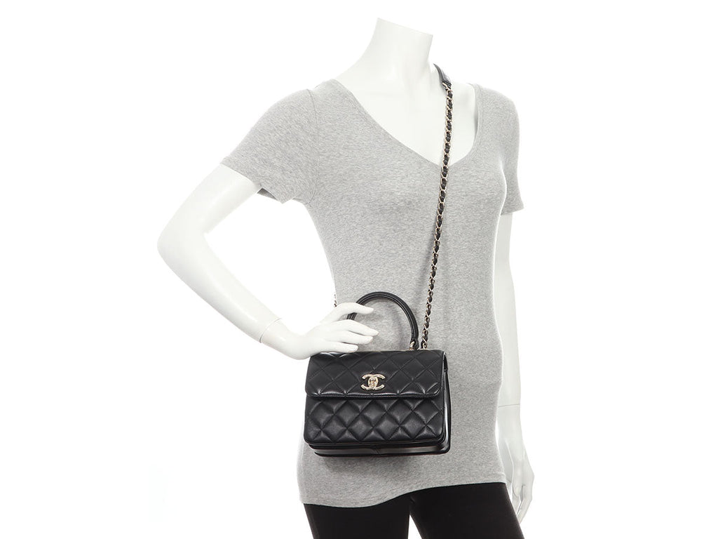 Chanel Mini Black Quilted Lambskin Trendy CC