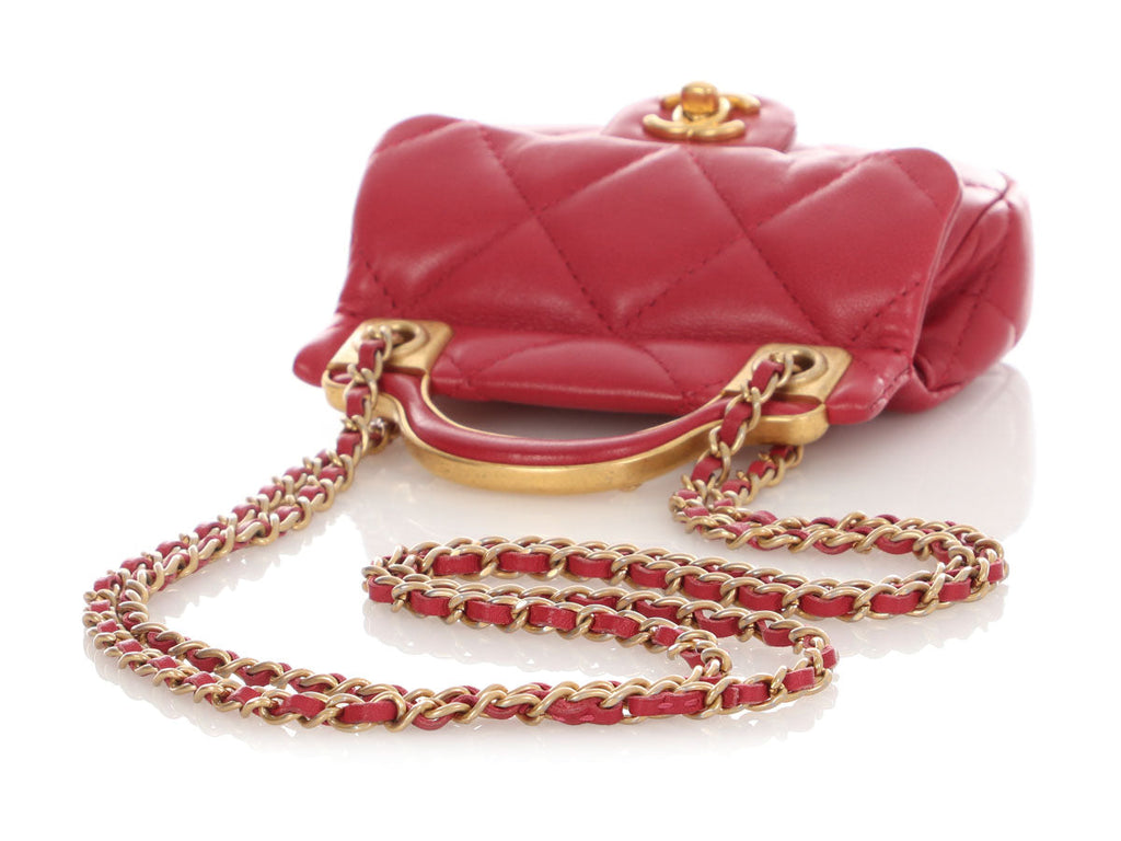 Chanel Mini Pink CC Flap  Holder with Chain
