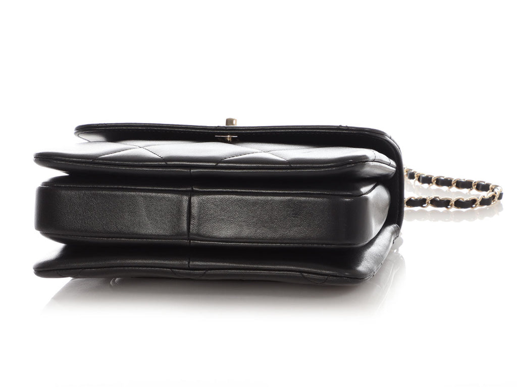 Chanel Small Black Quilted Lambskin Trendy CC Flap