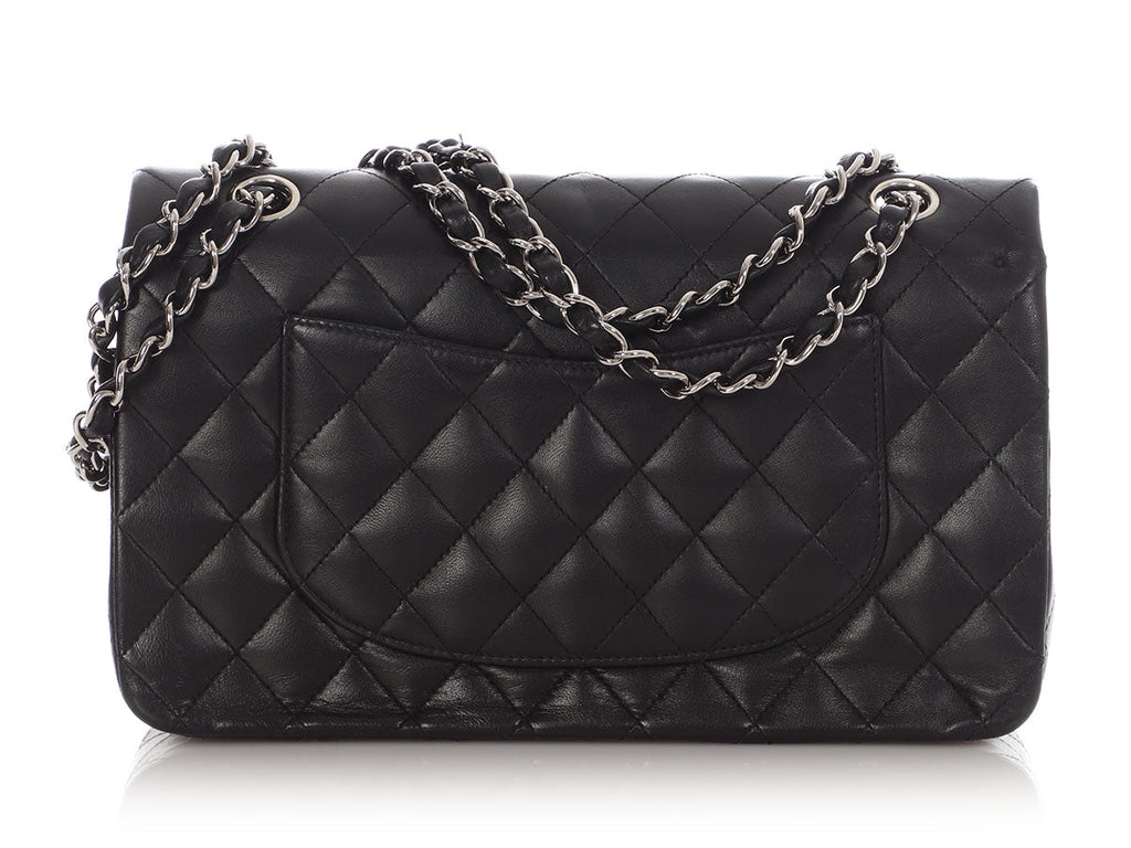 Chanel Medium Black Quilted Lambskin Classic Double Flap