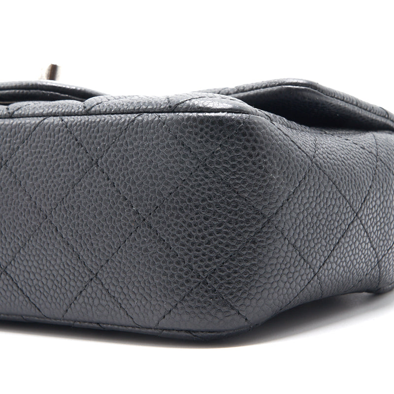 Chanel Jumbo Size Double Flap Caviar with Silver Hardware