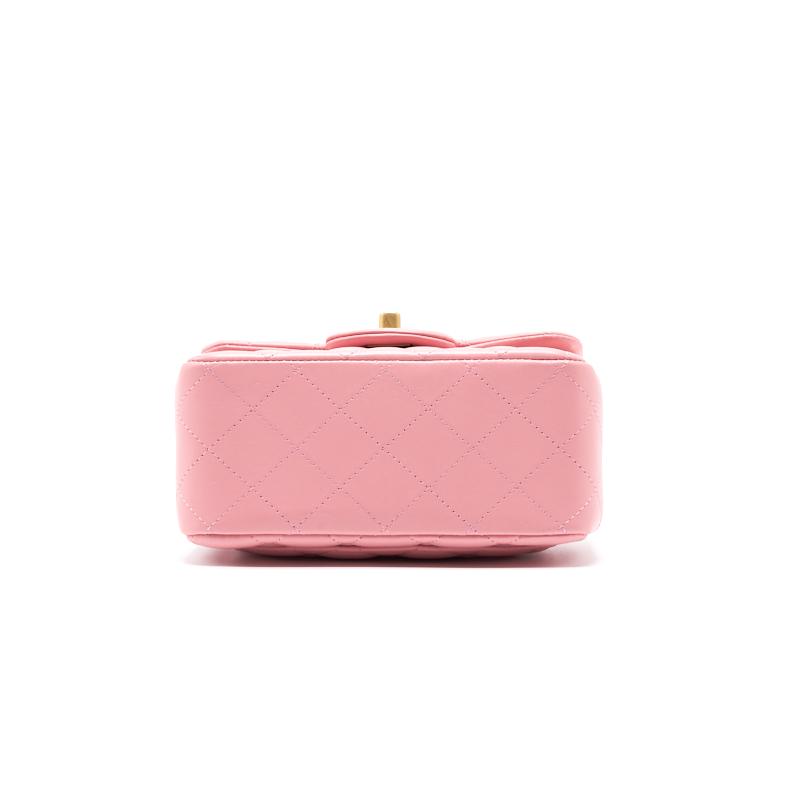 Chanel Lambskin Mini Square Flap Bag