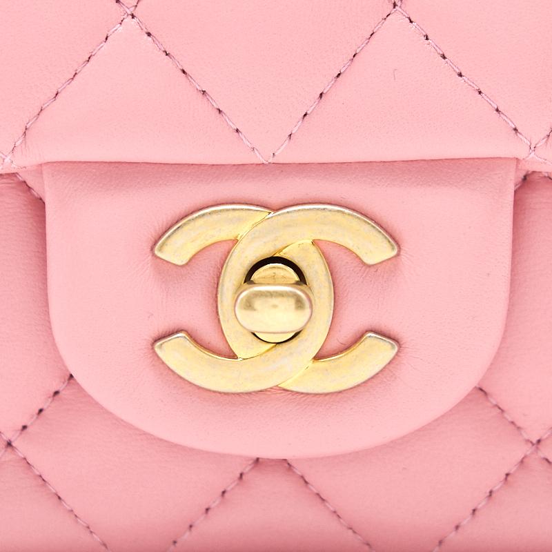 Chanel Lambskin Mini Square Flap Bag