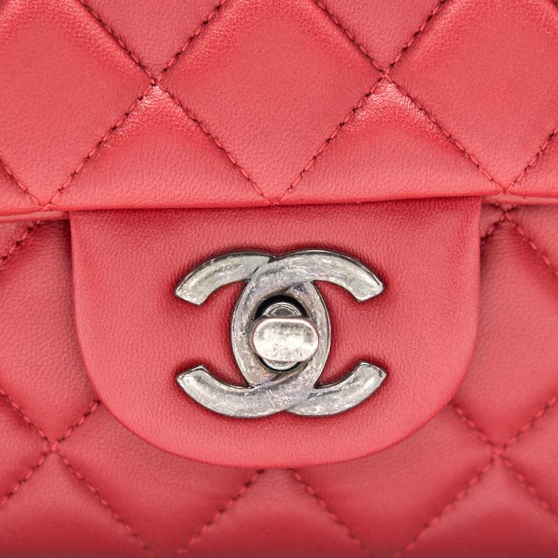 Chanel Lambskin Rectangular Mini Flap Bag