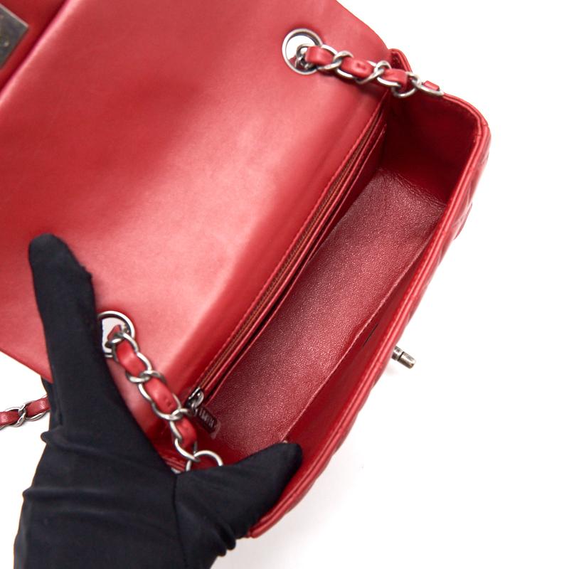 Chanel Lambskin Rectangular Mini Flap Bag