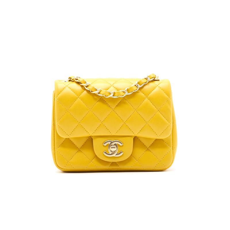 Chanel Lambskin Mini Square Flap Bag