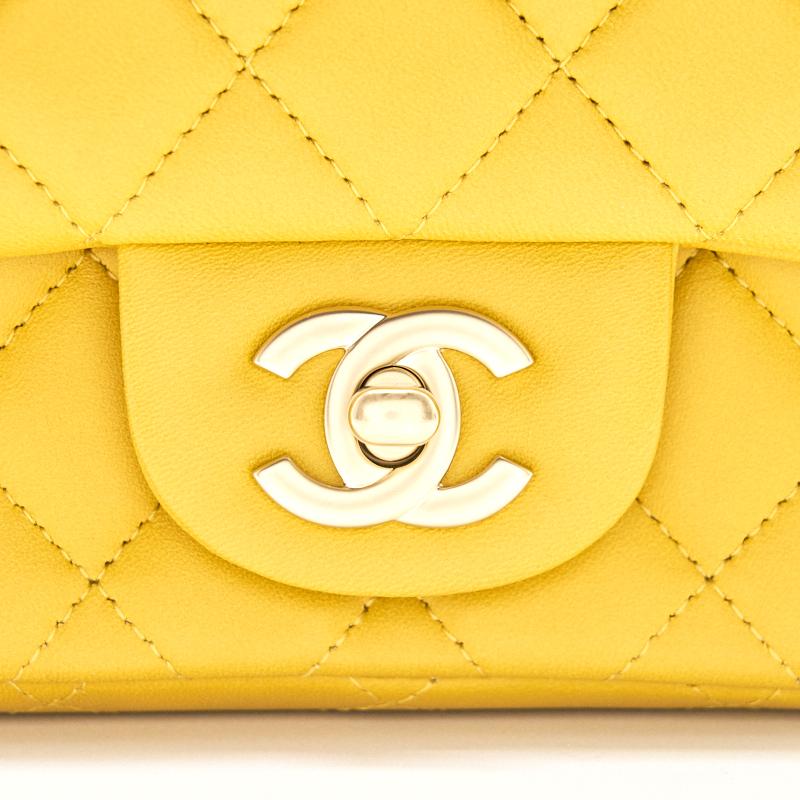 Chanel Lambskin Mini Square Flap Bag