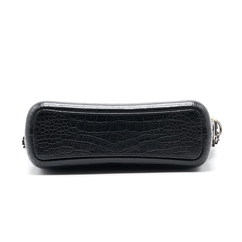 Chanel’s Medium Gabrielle Hobo Bag Crocodile Embossed Calfskin Black