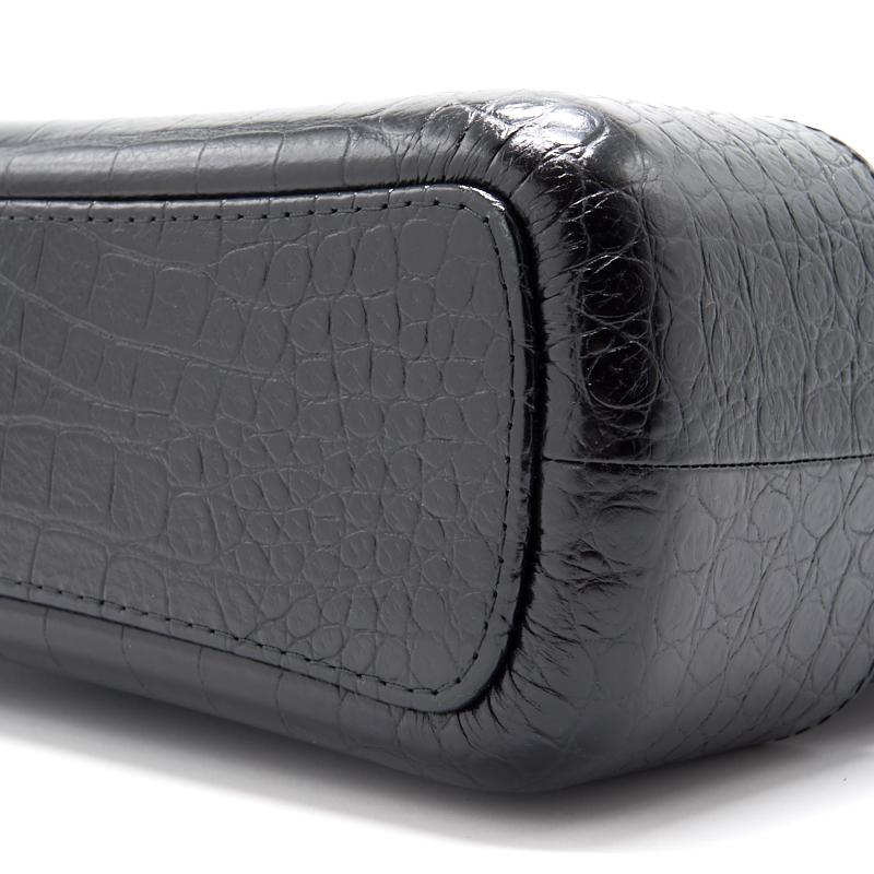 Chanel’s Medium Gabrielle Hobo Bag Crocodile Embossed Calfskin Black