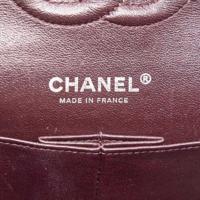 Chanel Medium cavier Classical double flap burgundy with