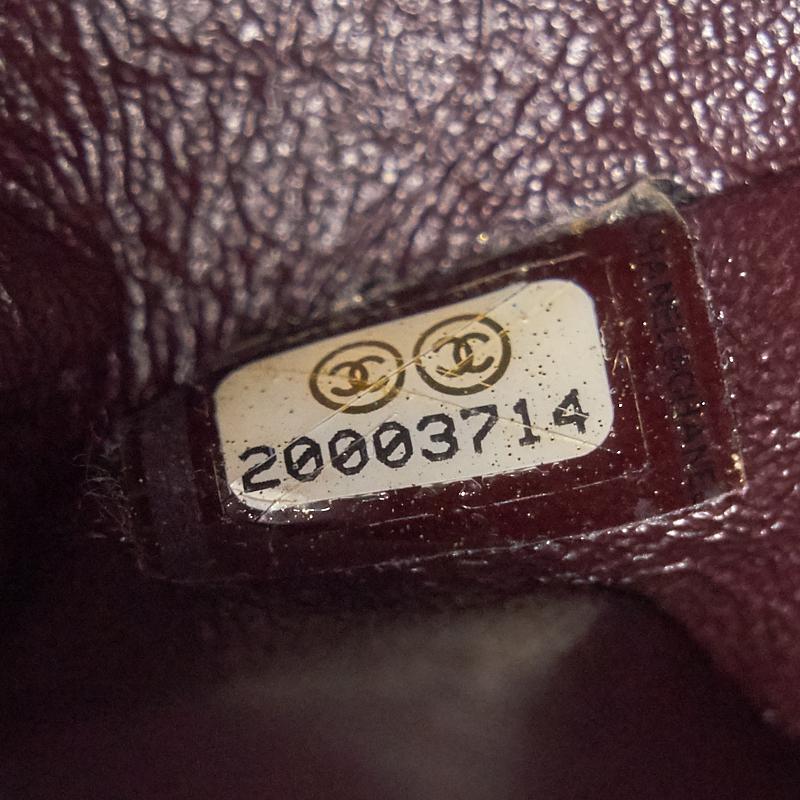 Chanel Medium cavier Classical double flap burgundy with