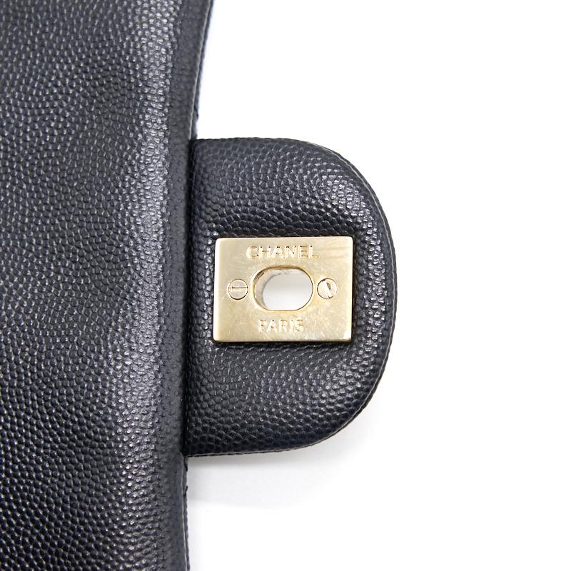 Chanel Mini Square Black  Cavier