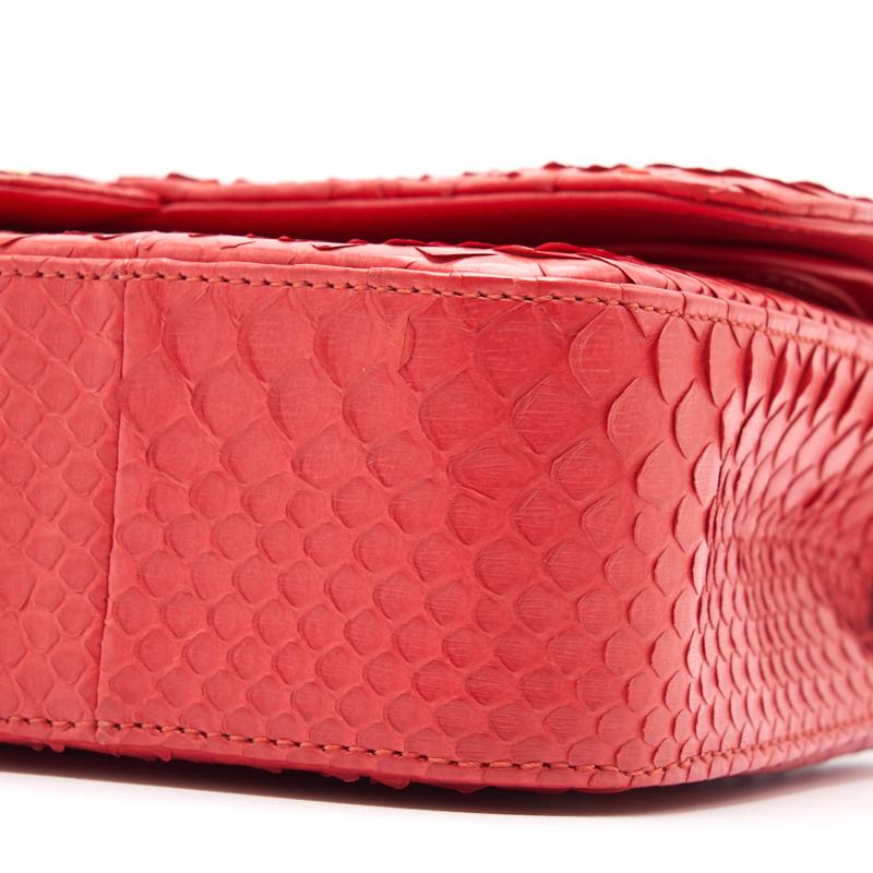 Chanel Python Skin Classic Medium Double Flap with