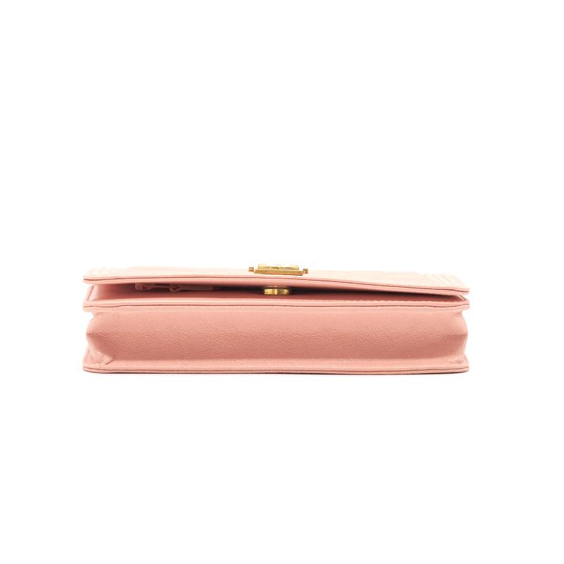 Chanel Boy Chanel Wallet on Chain cavier Pink with