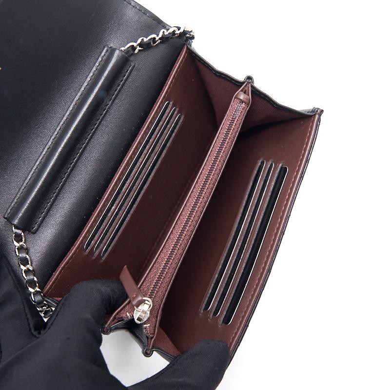 Chanel Mini Lambskin WOC Black