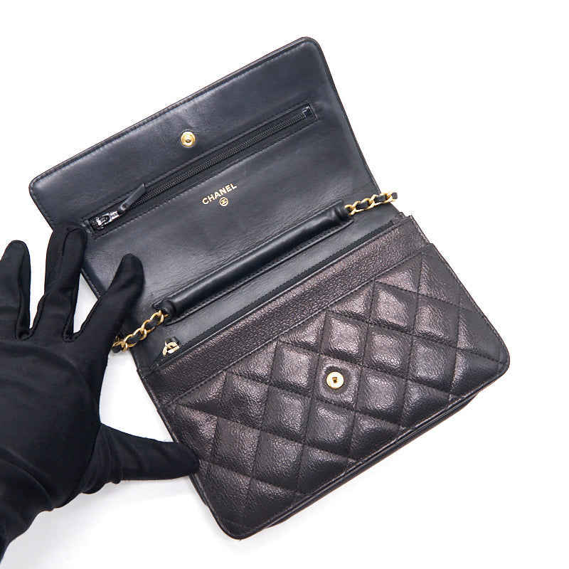 Chanel Wallet on Chain Calfskin Black with