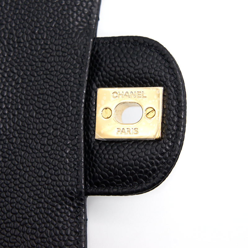Chanel Medium 25cm Classical Double Flap Caviar Black
