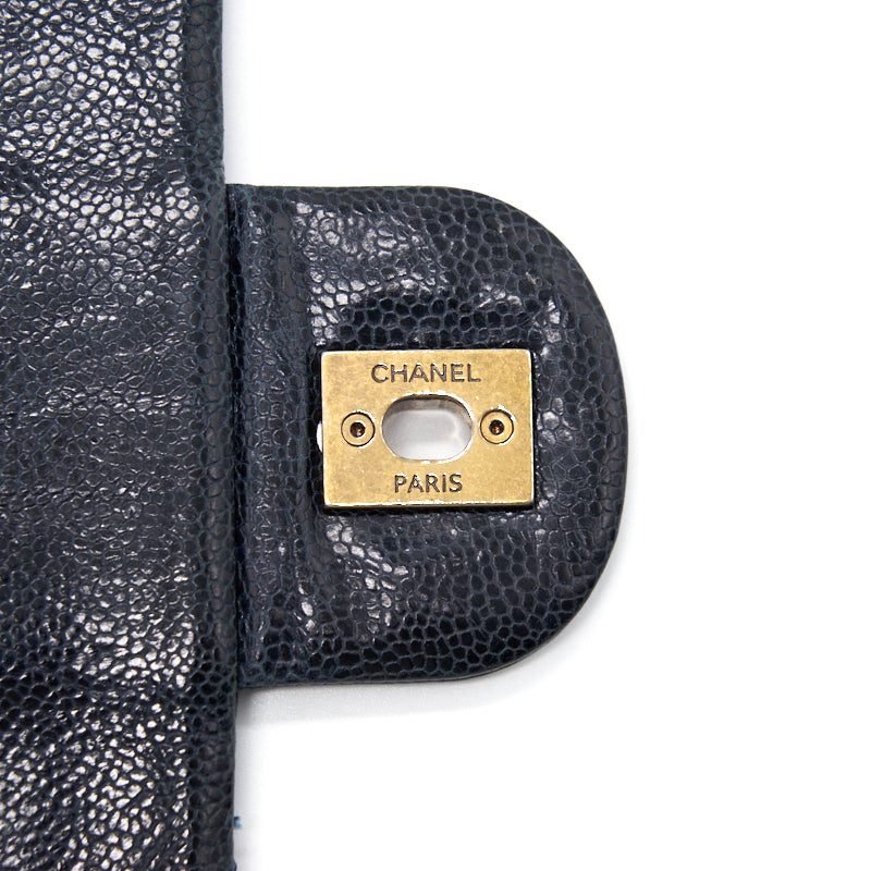 Chanel Caviar Large Flap Bag Navy with