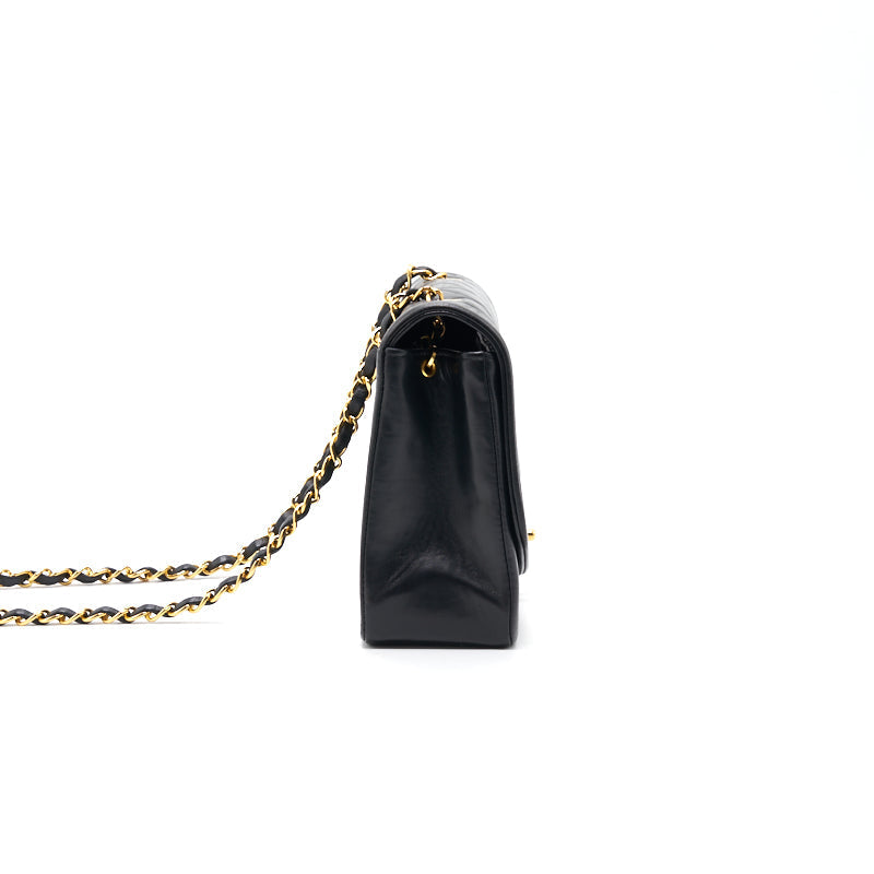Chanel Medium Diana Bag black with 24K