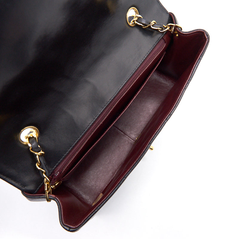 Chanel Medium Diana Bag black with 24K