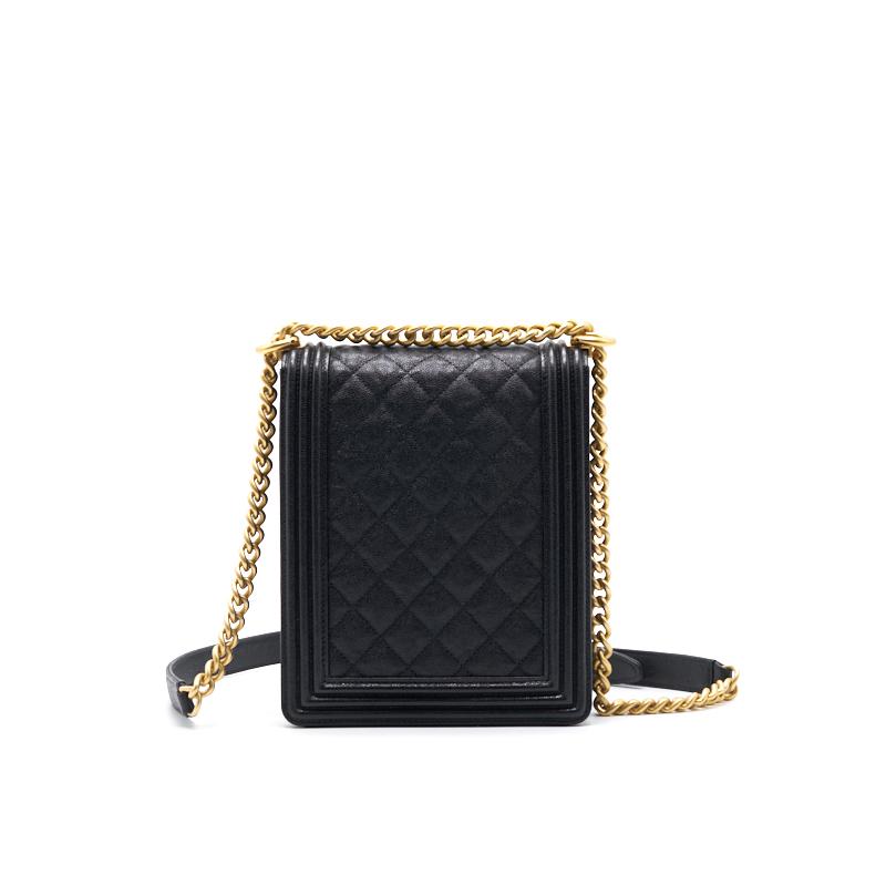 Chanel Grained Calfskin Boy Chanel Handbag