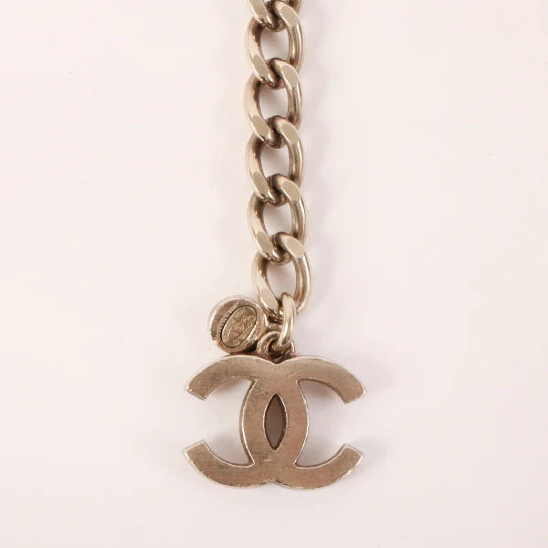 CHANEL 2006 CC MARK PLATE RHINESTONE DESIGN CHAIN BELT