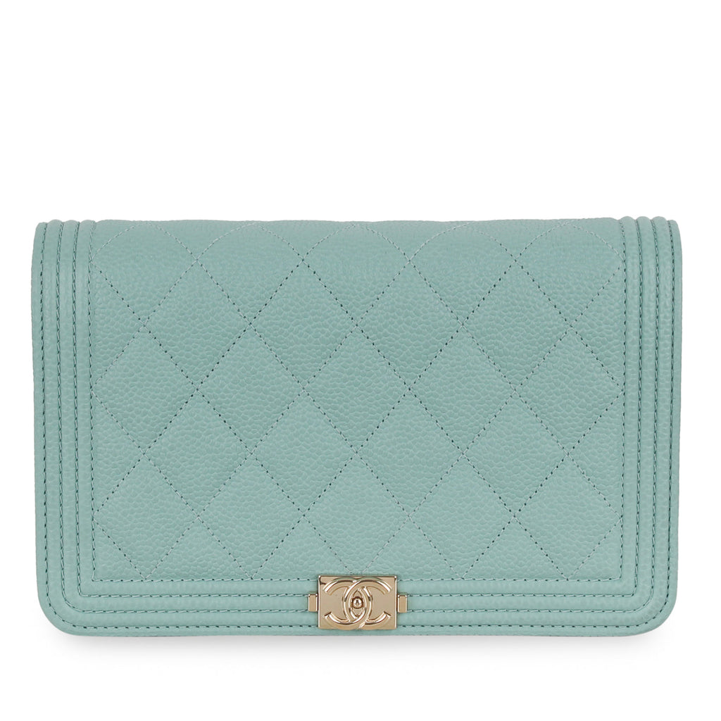 Chanel Boy WOC - Tiffany Blue Caviar