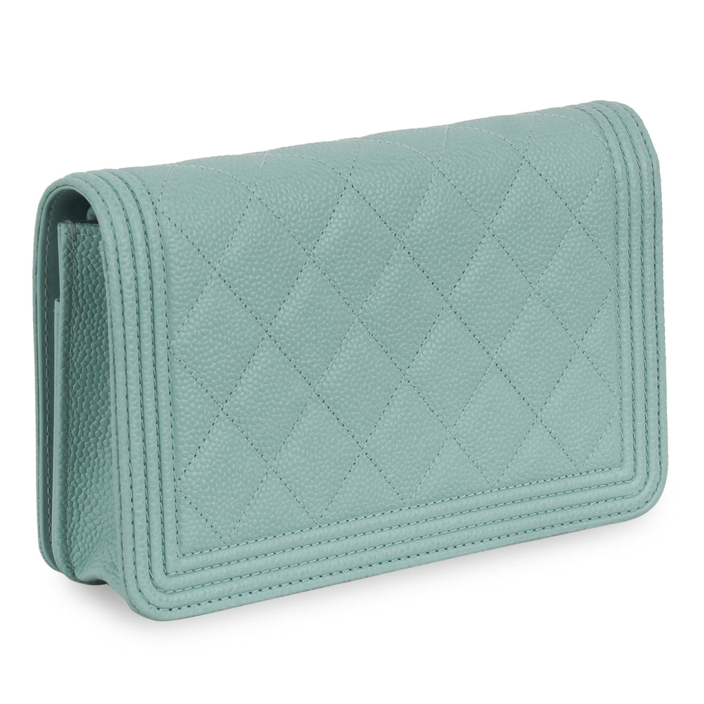 Chanel Boy WOC - Tiffany Blue Caviar