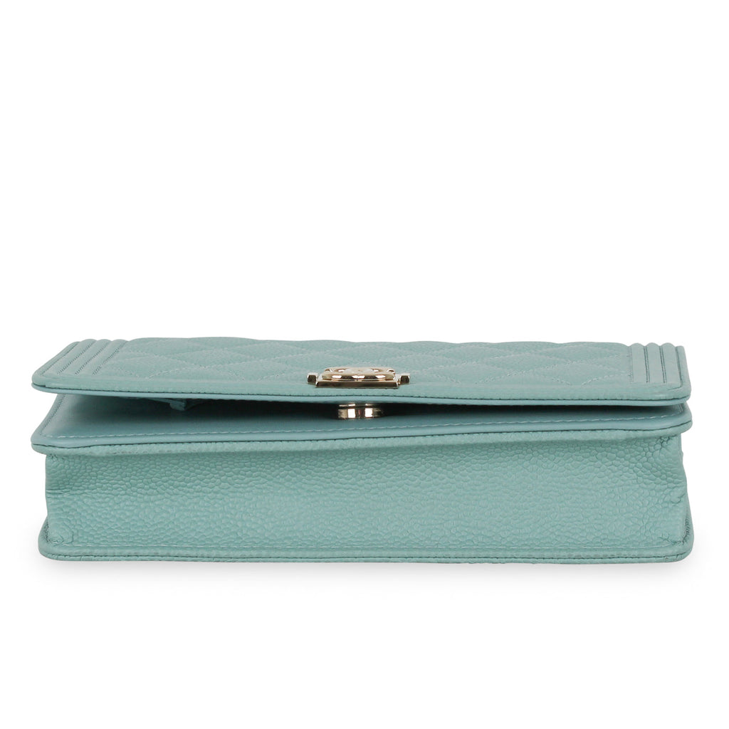 Chanel Boy WOC - Tiffany Blue Caviar